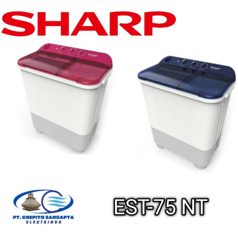 Mesin Cuci Sharp EST-75 NT 2 Tabung 7 KG 75 NT