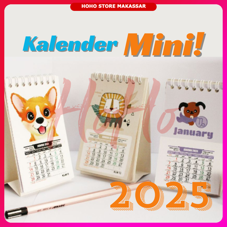 

Kalender Meja Mini Kalendar Minimalis Estetik Aesthetic Desk Calendar - CAL1