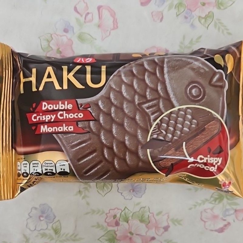 

glico haku double crispy choco monaka