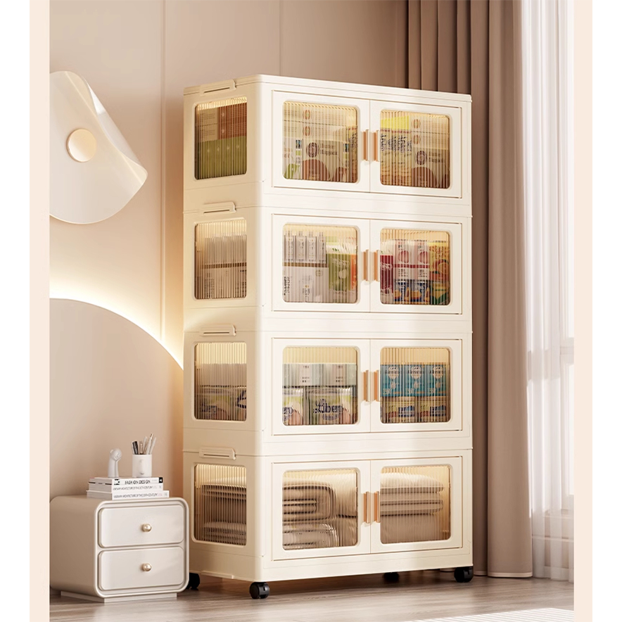 HOKO Lemari Susun Plastik/Lemari Pakaian/Lemari Plastik Susun/Lemari Plastik Bongkar Pasang/Lemari A