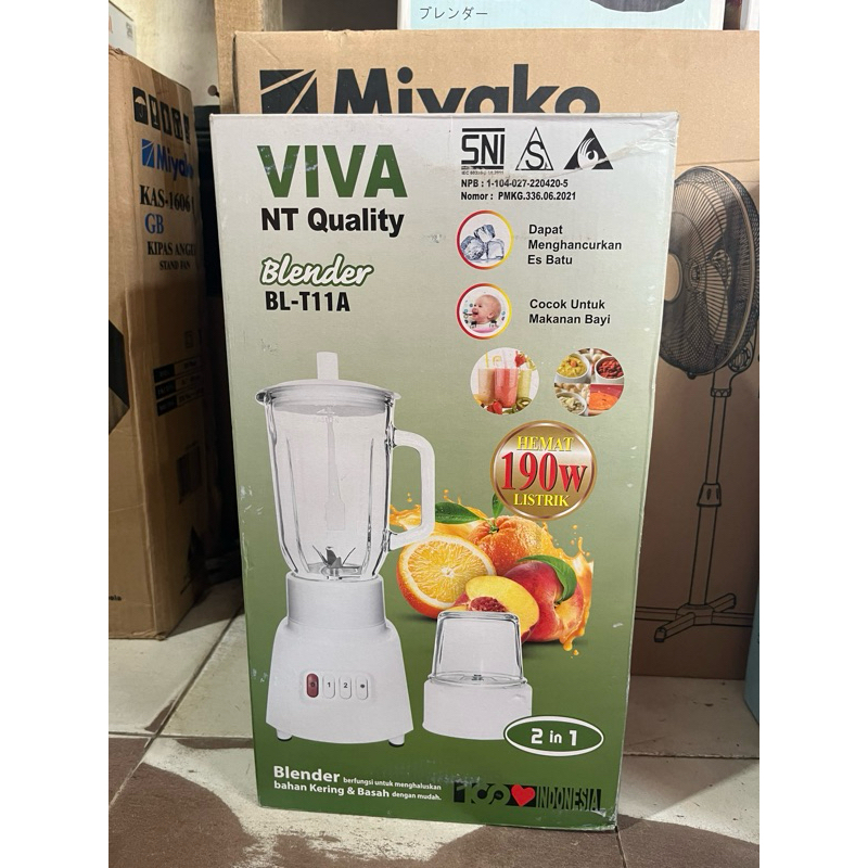 BLENDER LISTRIK 2 in 1 VIVA NT QUALITY BL-T11A