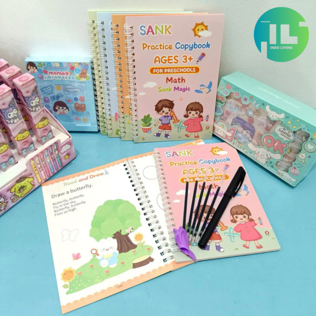 

IL-Drawing book set|Sank magic book|Buku belajar anak