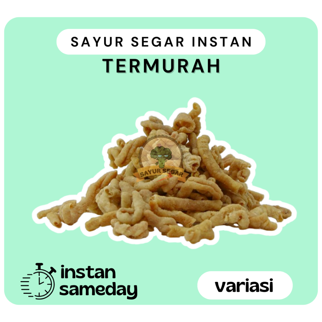 

Cemilan Usus Crispy Enak Bervariasi - Sayur Segar Instan