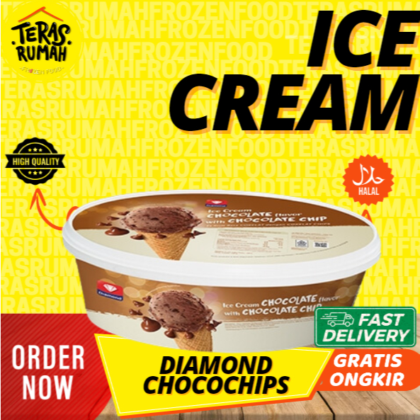 

DIAMOND ICE CREAM - CHOCOLATE CHIPS 700ml