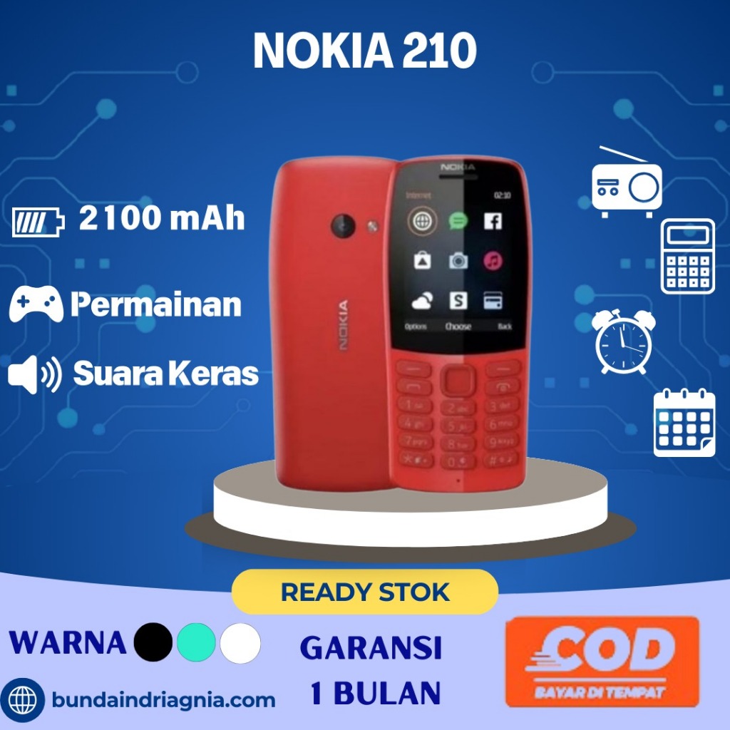 Handphone Nokia 210 Hp Nokia Jadul Hp Nokia mp3 Terbaru Murah Garansi Resmi