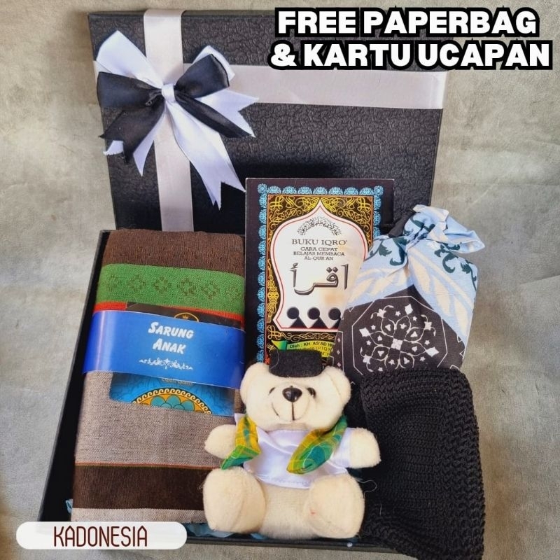 PREMIUM Hampers Khitan Kado Sunatan / Hadiah Sunat Sarung Anak ( ADNAN )