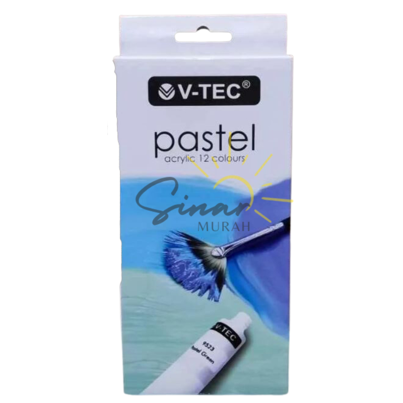 

bib Cat Acrylic Pastel Colour VTEC Cat Akrilik 12 Warna 6ml V-Tec