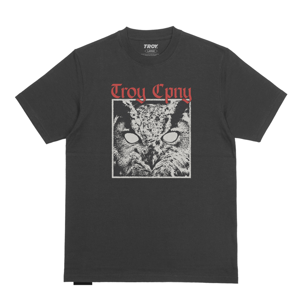 Troy Company T-shirt Dark Grey Katyogel - Kaos Lengan Pendek Kaos Abu Gelap MTD 2791