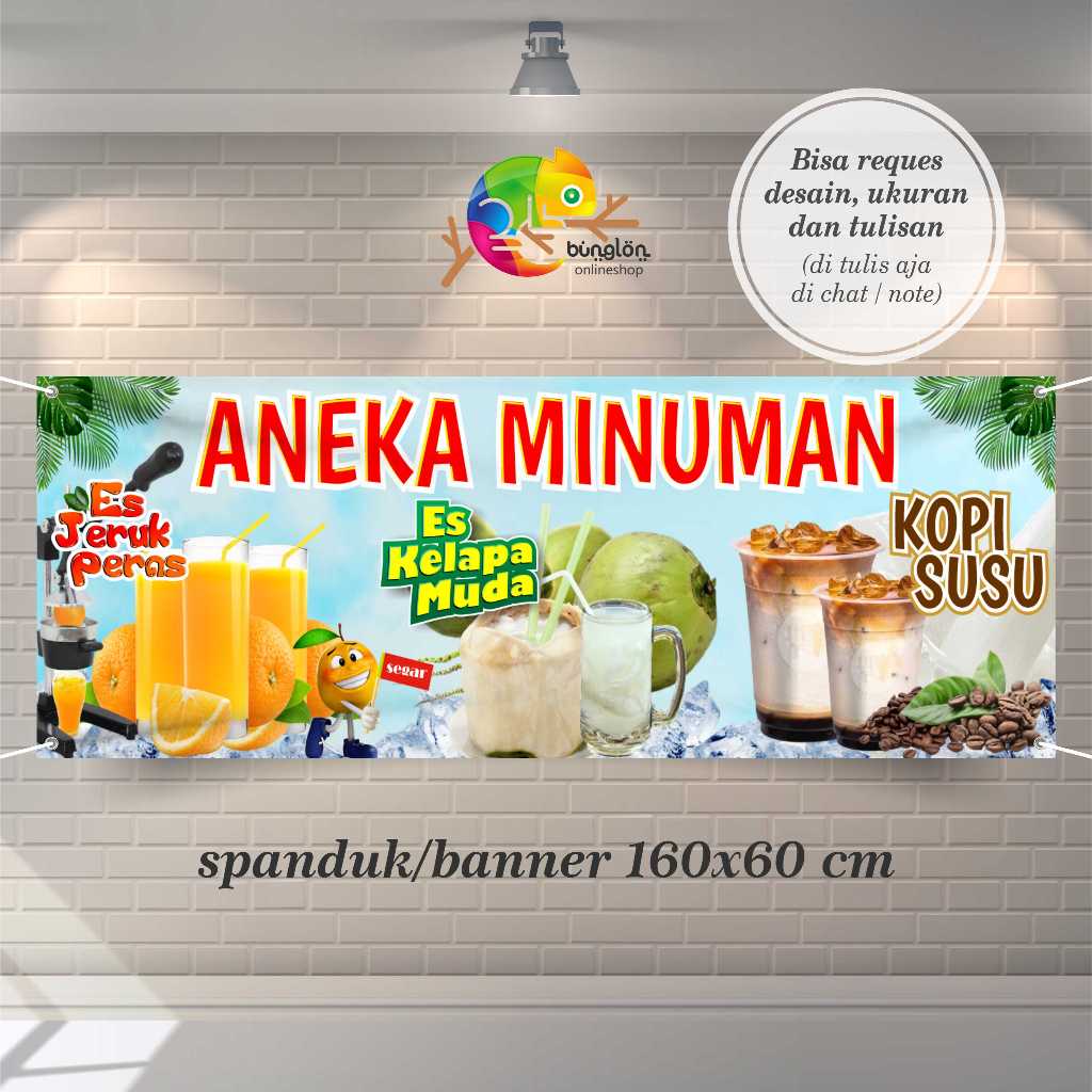 Cetak Spanduk Banner Aneka MInuman
