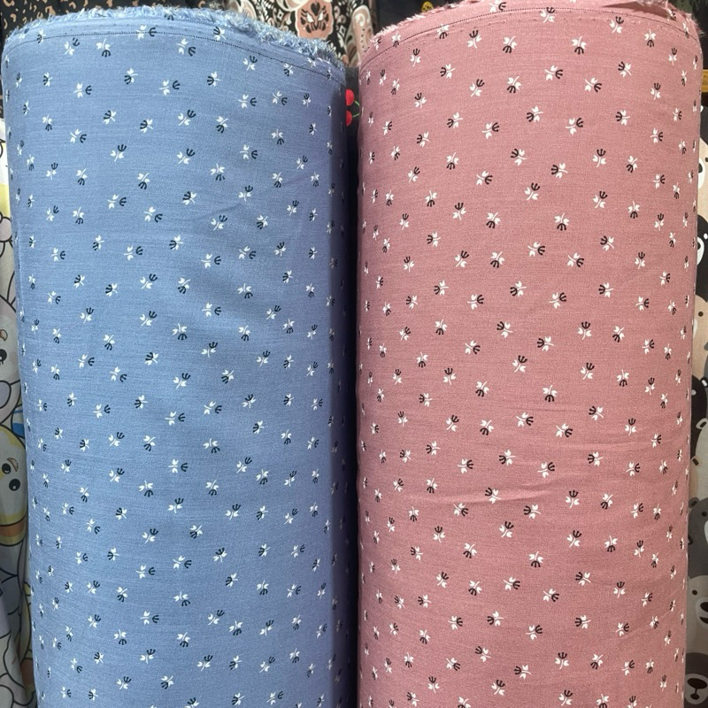 Motif Terlaris | Kain Katun Rayon Premium Motif Bunga Kecil Untuk Mukena