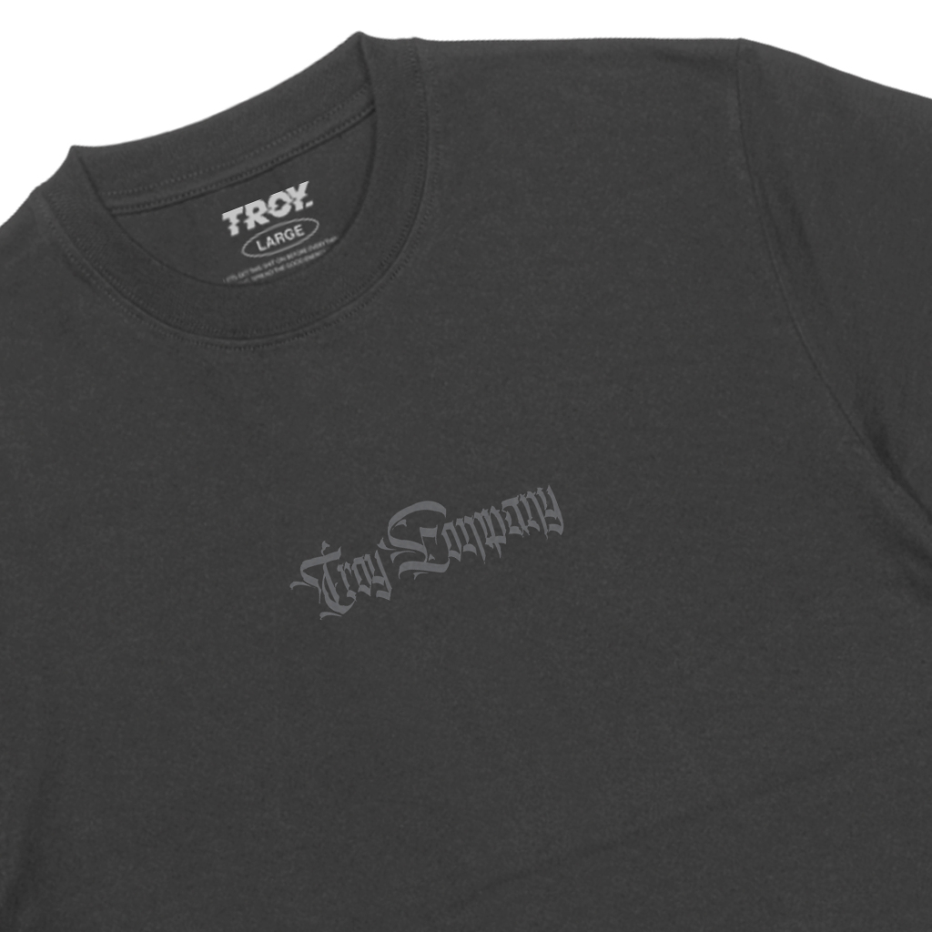 Troy Company T-shirt Dark Grey Bloody - Kaos Lengan Pendek Kaos Abu Gelap MTD 2798