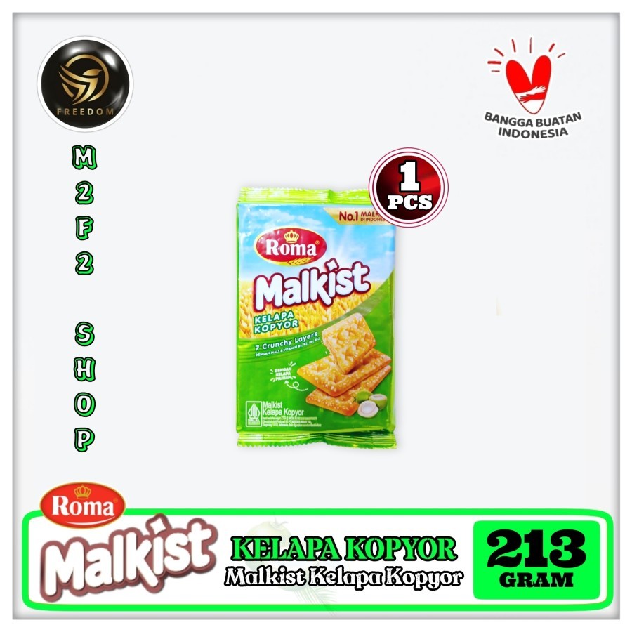 

Roma Biskuit Malkist Kelapa Kopyor - 213 gr (Kemasan Satuan)