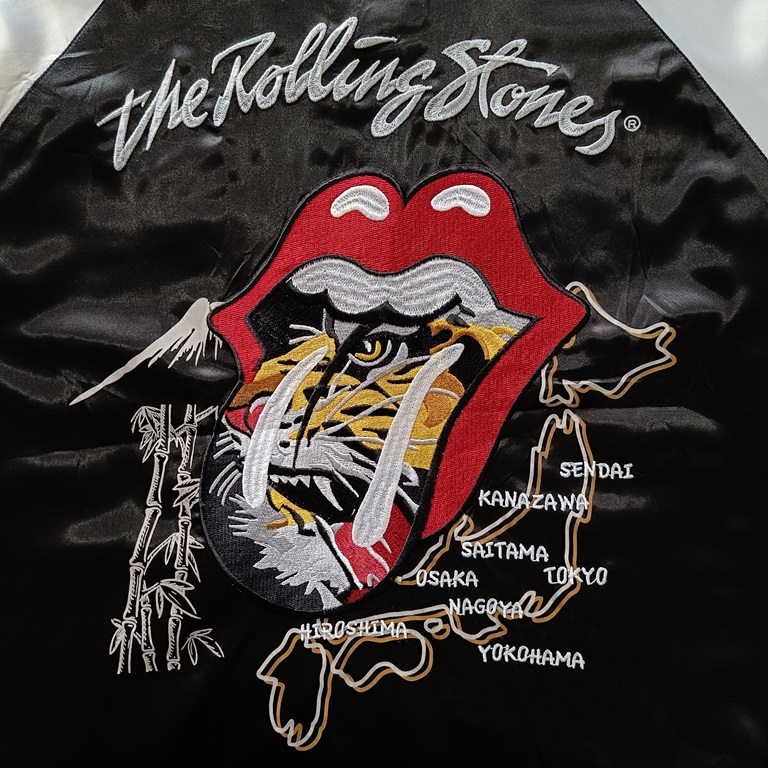 THE ROLLING STONES x JACK ROSE VINTAGE ( SUKAJAN ) Reversible Jacket M