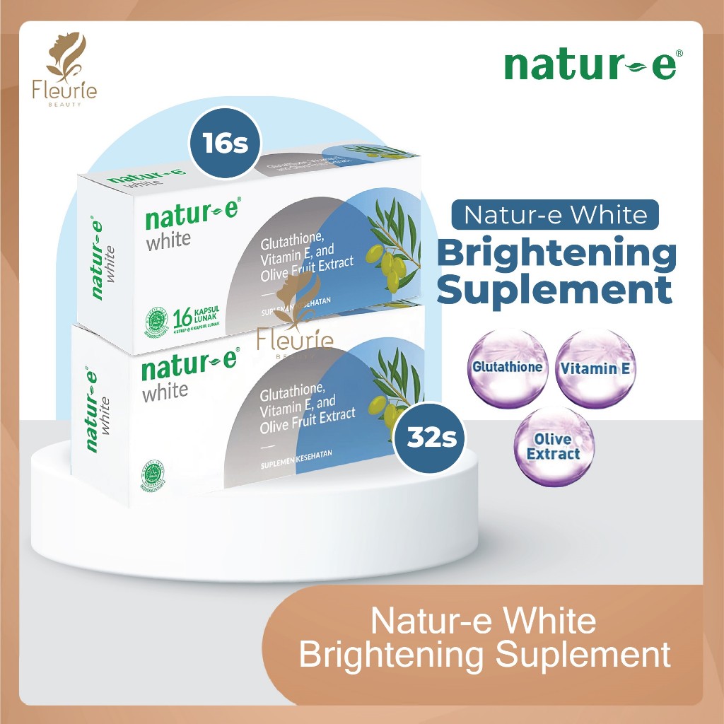 Natur-E White Brightening Supplement Soft Capsule - Vitamin E Kapsul Lunak Suplemen Kesehatan