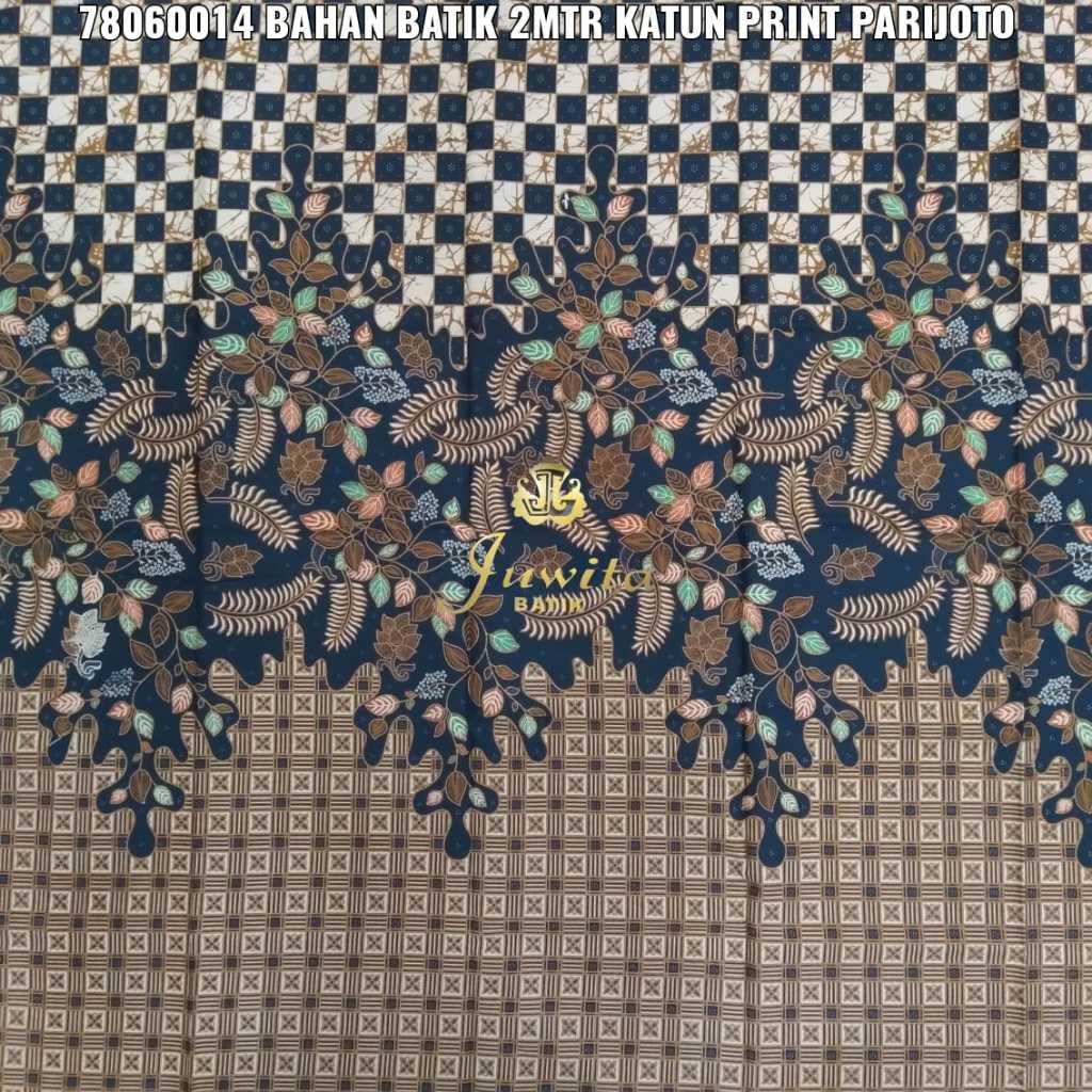 BAHAN 2METER BATIK SLEMAN KAIN KENDIT PARIJOTO KATUN 2M PRINT PANJANG 200CM
