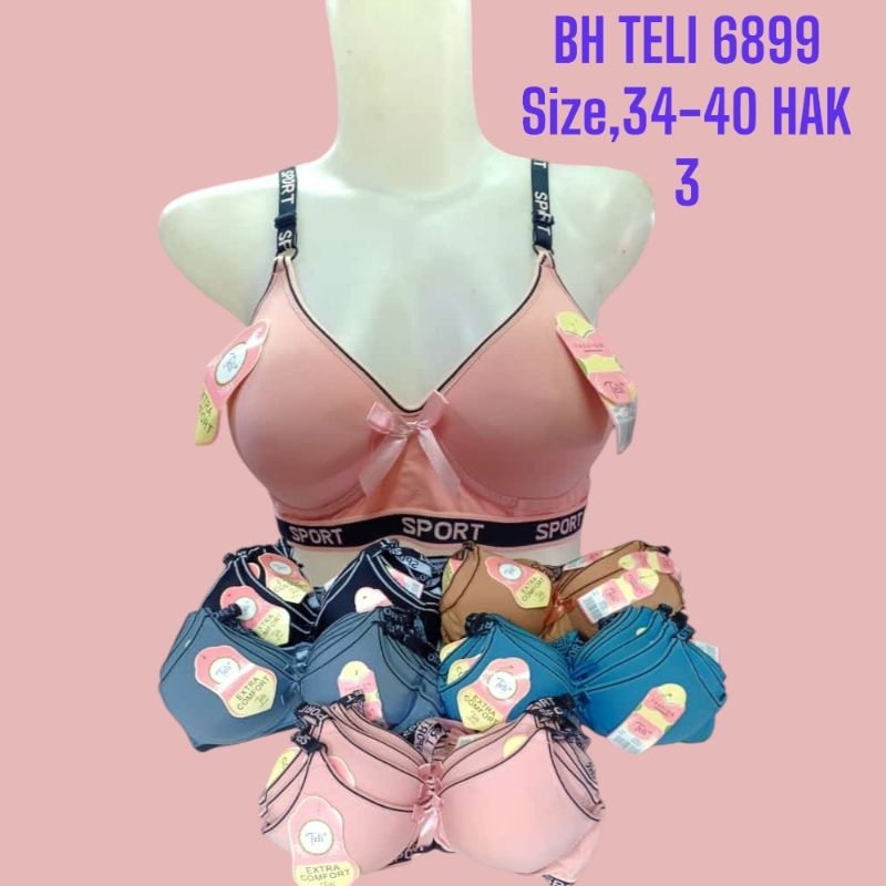 (promo)BH TELI 6899 SPOT H3 ready warna sage satu warna saja