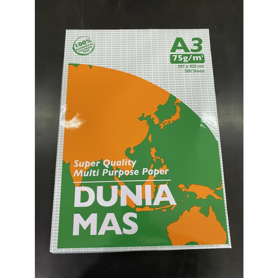 

Kertas HVS Dunia Mas A3 75gr - DUS