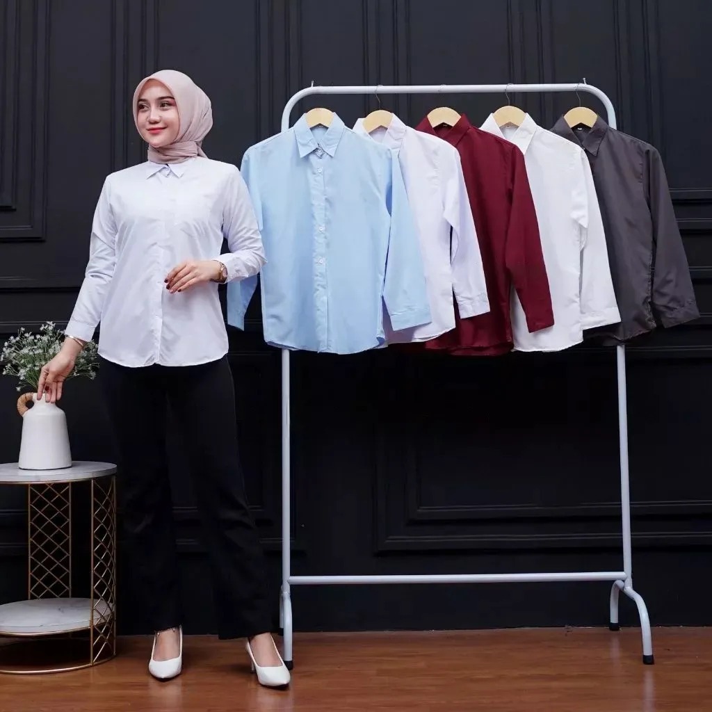 Kemeja Putih Wanita - Kemeja Kerja WaniTA - HEM Putih Wanita