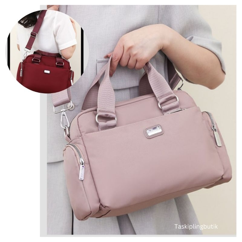 YUESITE DIVA TAS WANITA TENTENG SELEMPANG BESAR NYLON HALUS ANTI AIR IMPORT