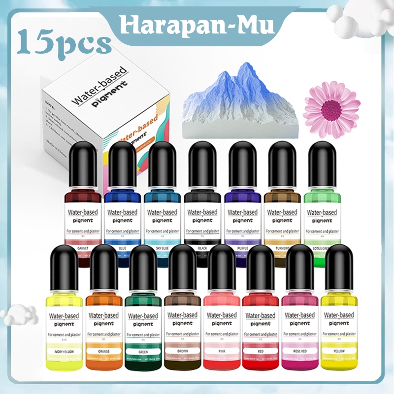 

Pigmen Resin 15pcs Cat Resin Pasta Resin Solid Pewarna Resin Pewarna Resin Warna Pastel Solid