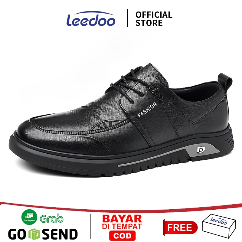 terbaru bestpromo leedoo sepatu pria casual sepatu formal sepatu pantofel cowok sepatu kulit kerja