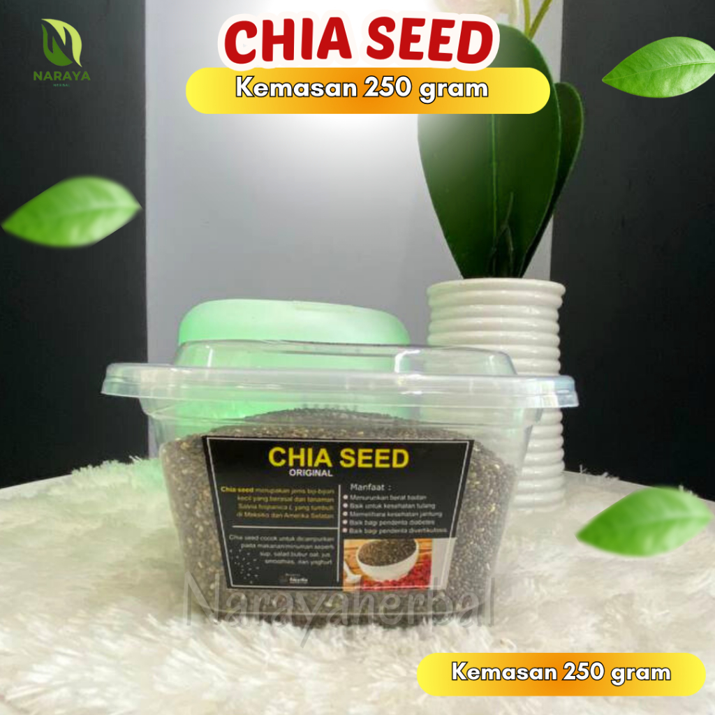 

Chia Seed Organik Premium Biji Chia Kemasan 250 gram Untuk Diet Detoks Antioksidan