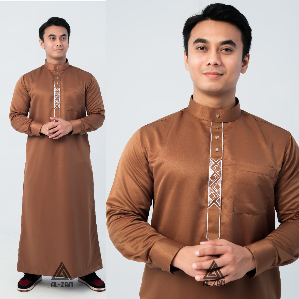 TERBARU jubah Pria slimfit Gamis Pria Jubbah Mewah Bordir jubah mewah bordir jubah pria muslim