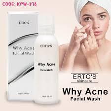 ERTOS WHY ACNE FACIAL WASH & WHY ACNE TONER