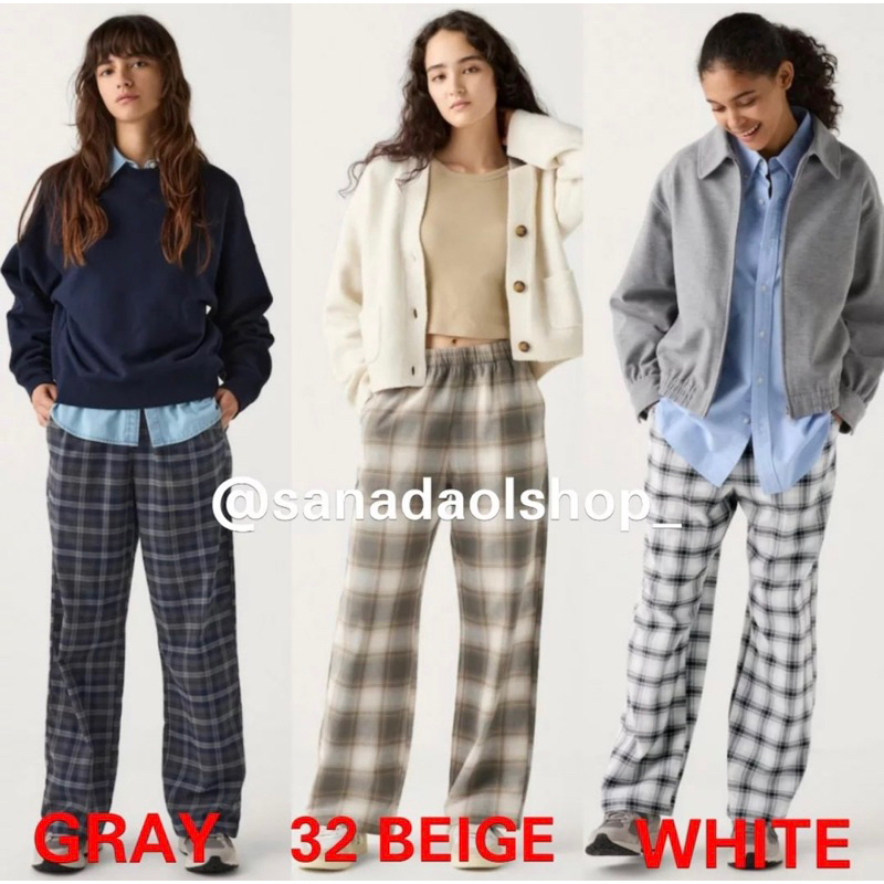 Celana UNIQLO flannel pants