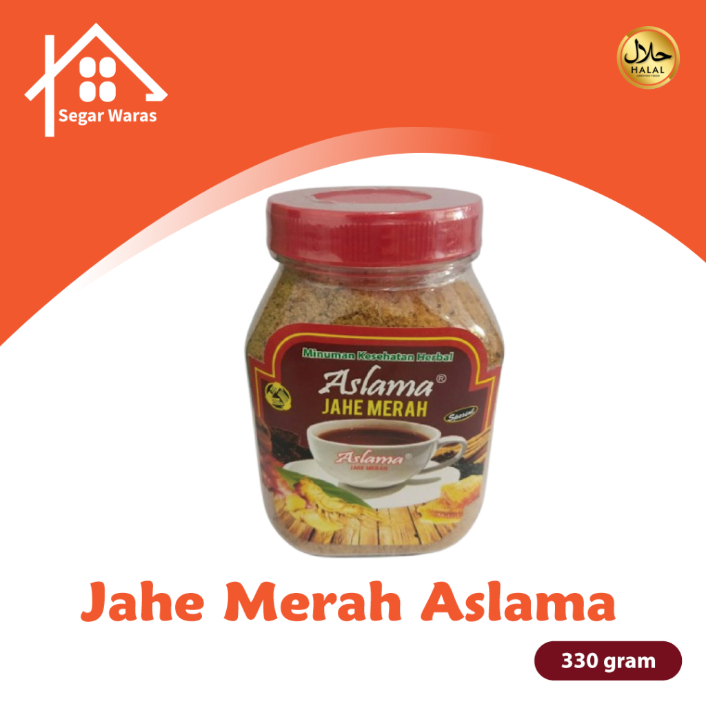 

ASLAMA Jahe Merah Instant 330 Gram - Jahe Merah Herbal Original