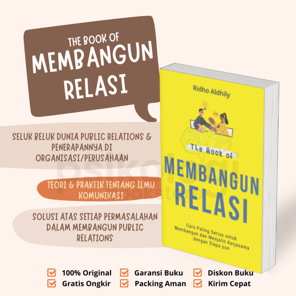 Buku The Book Of Membangun Relasi: Cara Paling Serius Untuk Membangun dan Menjalin Kerjasama Dengan 