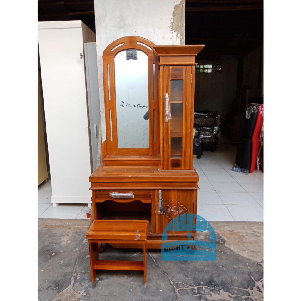 Meja rias kayu / meja rias minimalis / meja rias jati / meja rias kayu jati elegan minimalis
