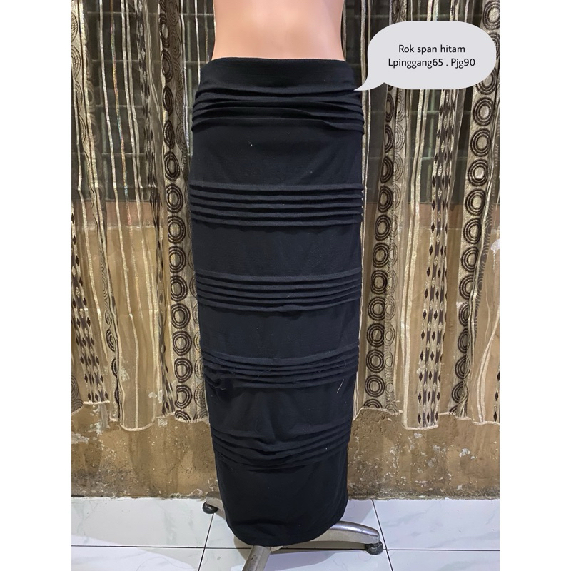 baju preloved  rok span hitam