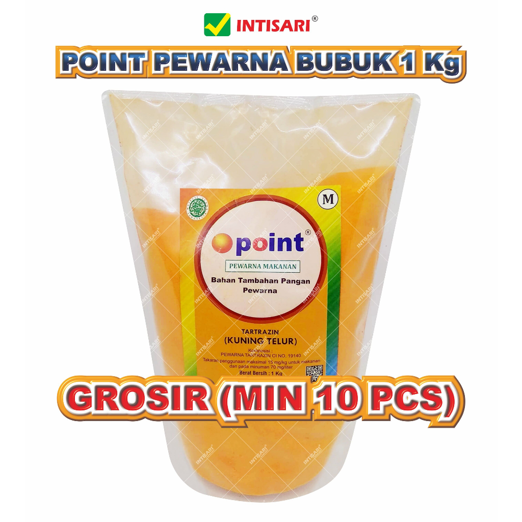 

[GROSIR] PEWARNA BUBUK KUNING TELUR 1000 G (MIN PEMBELIAN 10 PCS)