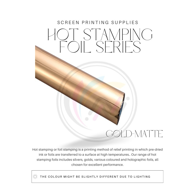

[1 Roll] Hot Stamping Foil Percetakan Sablon (64Cmx120M)