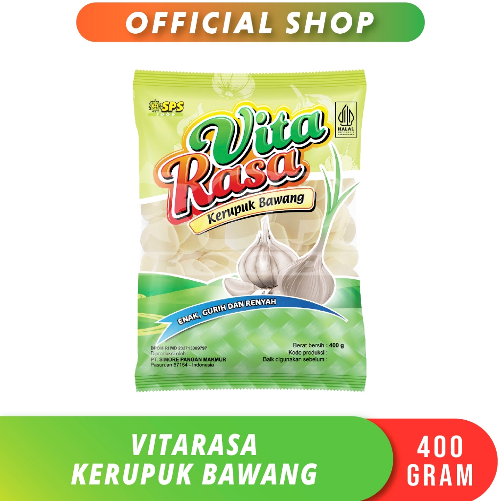 

Vitarasa Kerupuk Bawang 400 Gr (1 Pack)