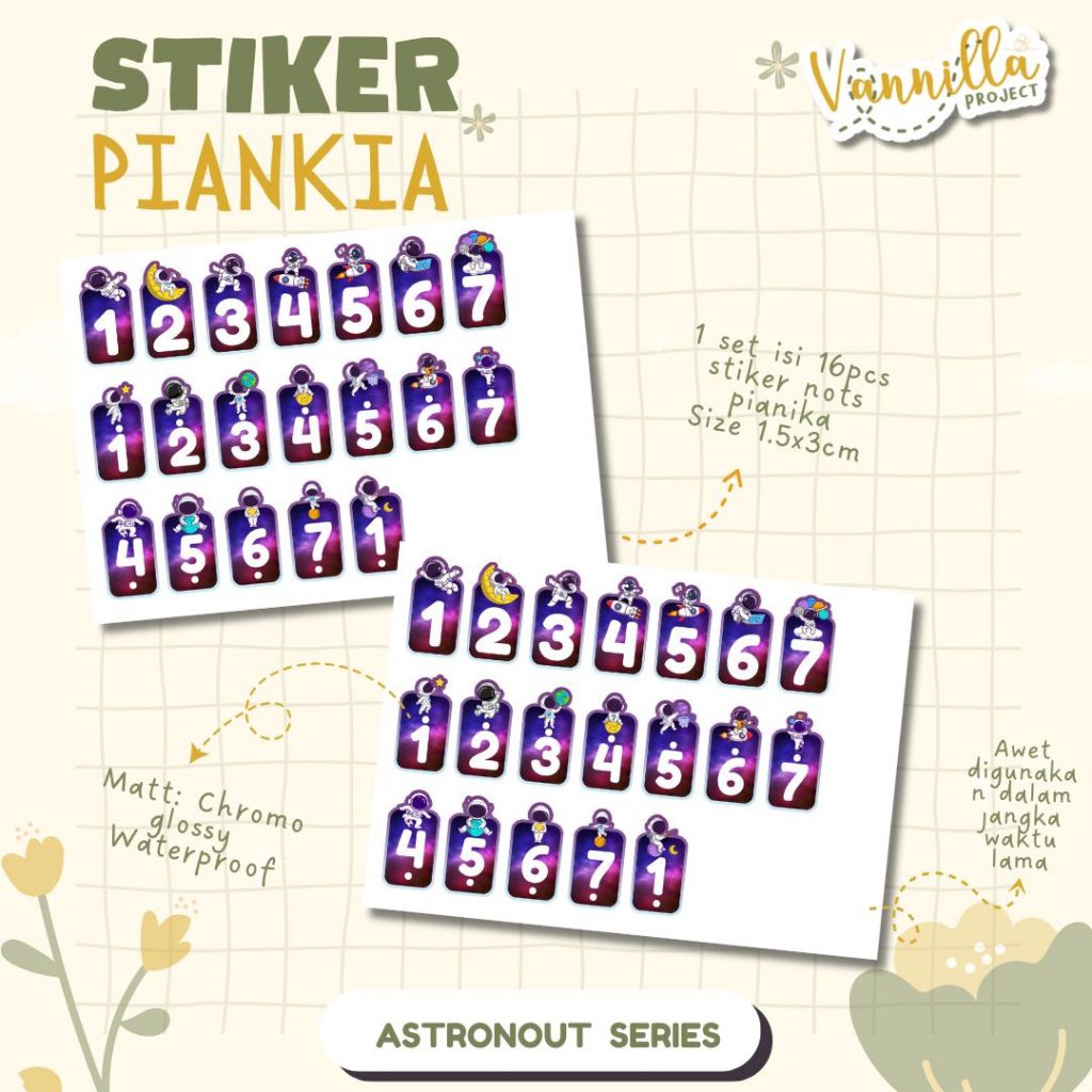 

Stiker Pianika ASTRONOUT sticker pianika not piano tuts pianika not pianika