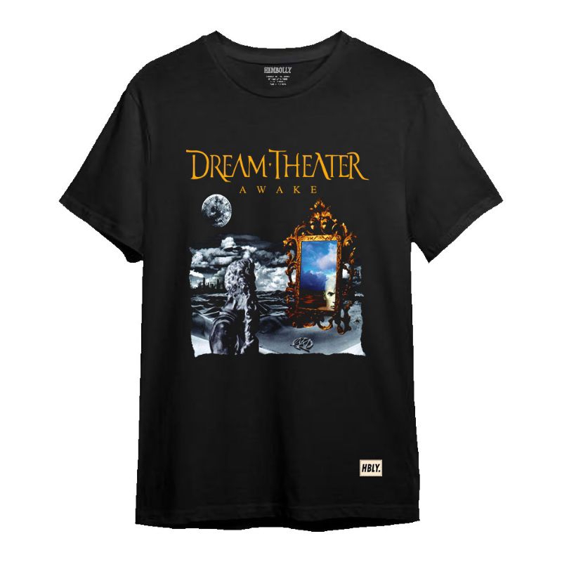 KAOS DREAM THEATER AWAKE ALBUM HITAM | Kaos Musik Band Rock Metal | Pusat Kaos Band Rock