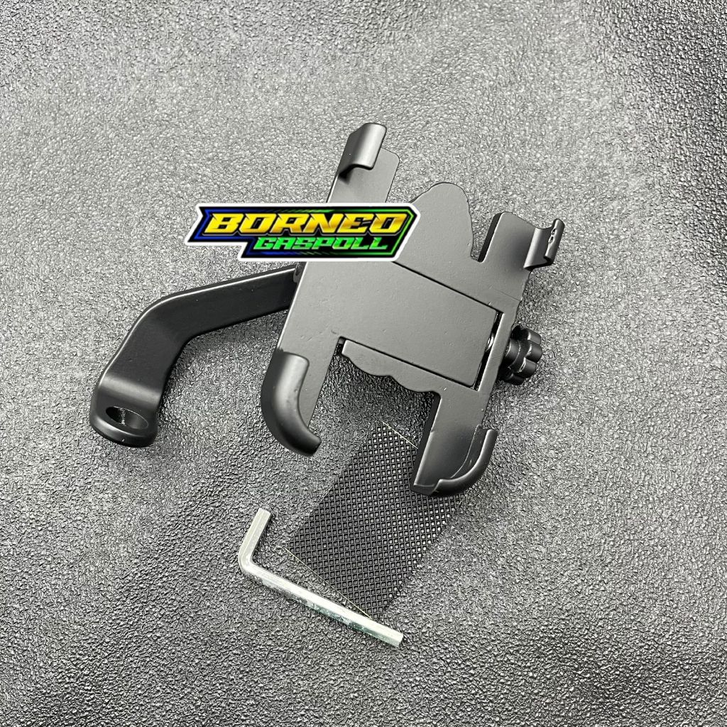 Phone Holder Hp Sepeda Motor Alumunium Alloy Tempat Hp Motor Dudukan Hp Sepeda Motor