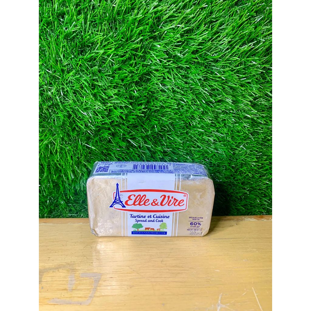 

Butter Elle & Vire Unsalted Butter 200gr