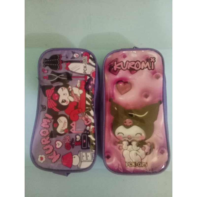 

kotak pensil zipper/tas alat pensil ritseleting kain