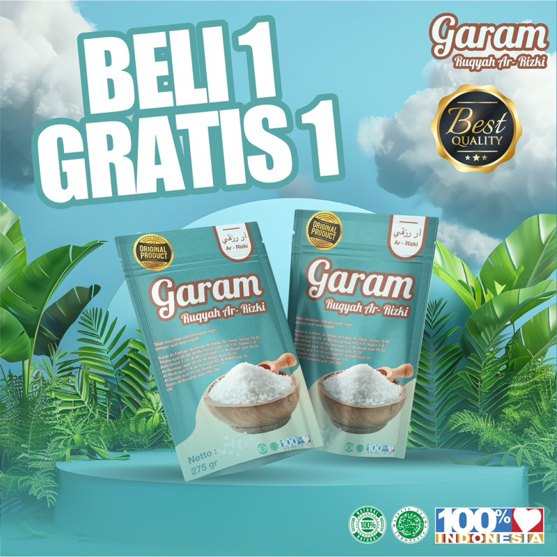 

Beli 1 Gratis 1 Garam Ruqyah Ar-Rizki Syekh Ali Jaber 275gram