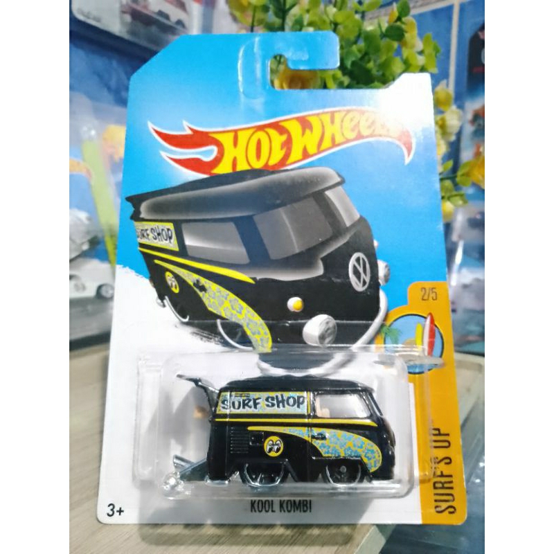 Hot Wheels Kool Kombi Surf Shop Hitam