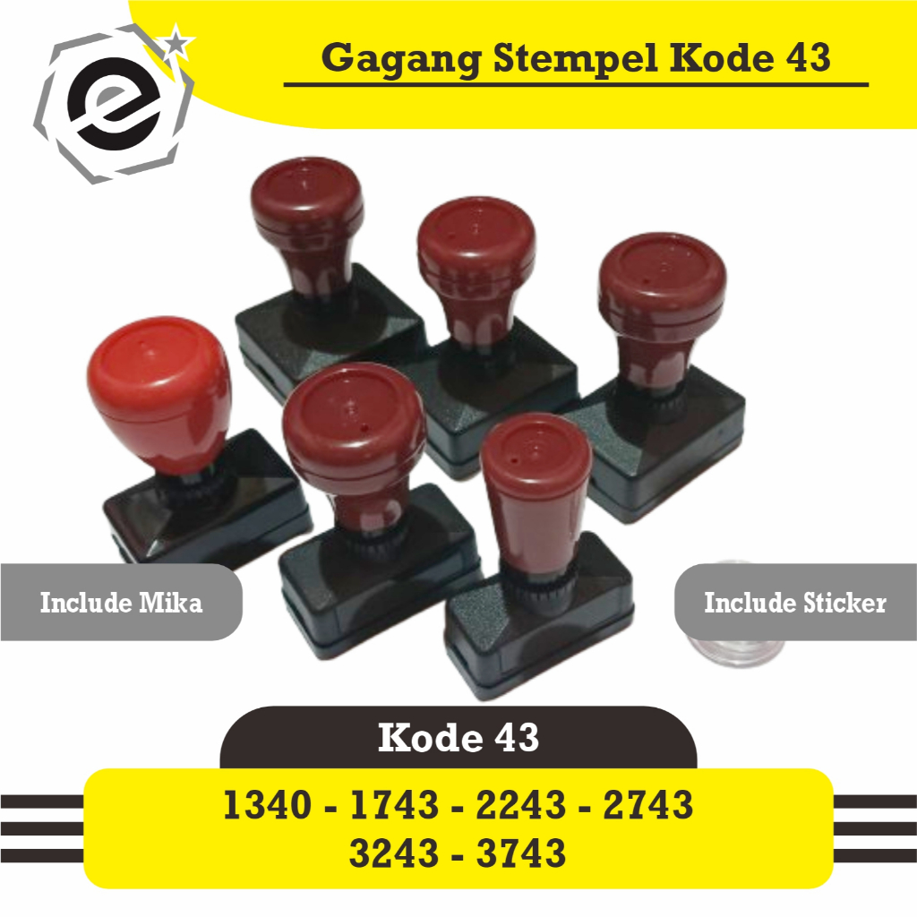 

Gagang Stempel Flash Kode 43 Premium Import Quality