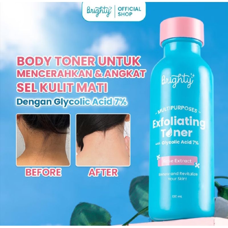 BRIGHTY EXFOLIATING TONER