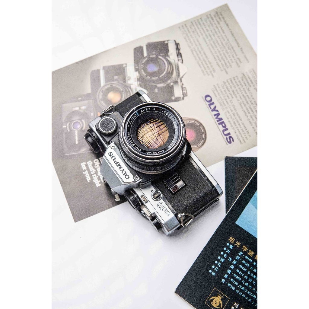 Kamera Analog Olympus OM-10 OM10 kit 50mm f1.8 Zuiko Super Mulus Normal 