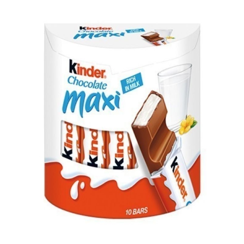 

Cokelat KINDER Chocolate Maxi T10 isi 10pcs 210gram Ori Jastip Malay