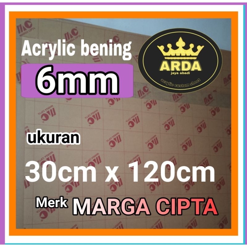 

Akrilik 6mm bening 30 x 120 acrylic clear akrilik termurah lembaran akrilik marga cipta