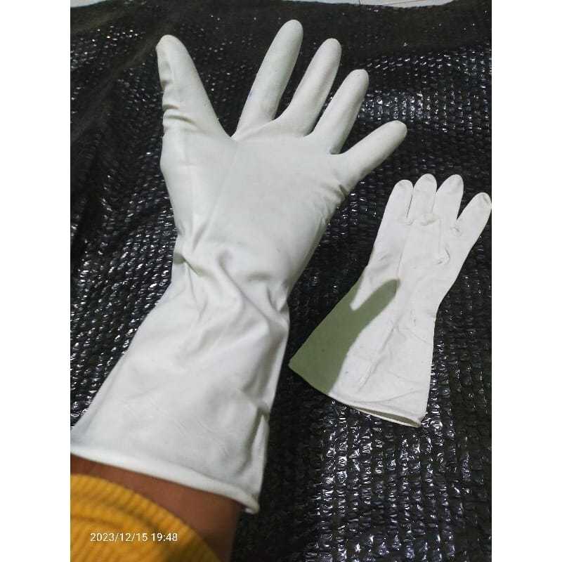 Sarung Tangan Karet Putih