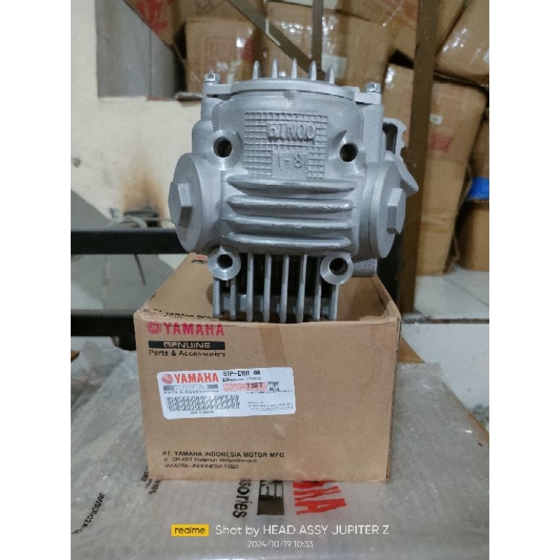 CYLINDER BLOCK HEAD ASSY YAMAHA JUPITER Z/ JUPITER Z BURHAN /VEGA R NEW/5TP BLOCK HEAD JUPITER Z 5TP